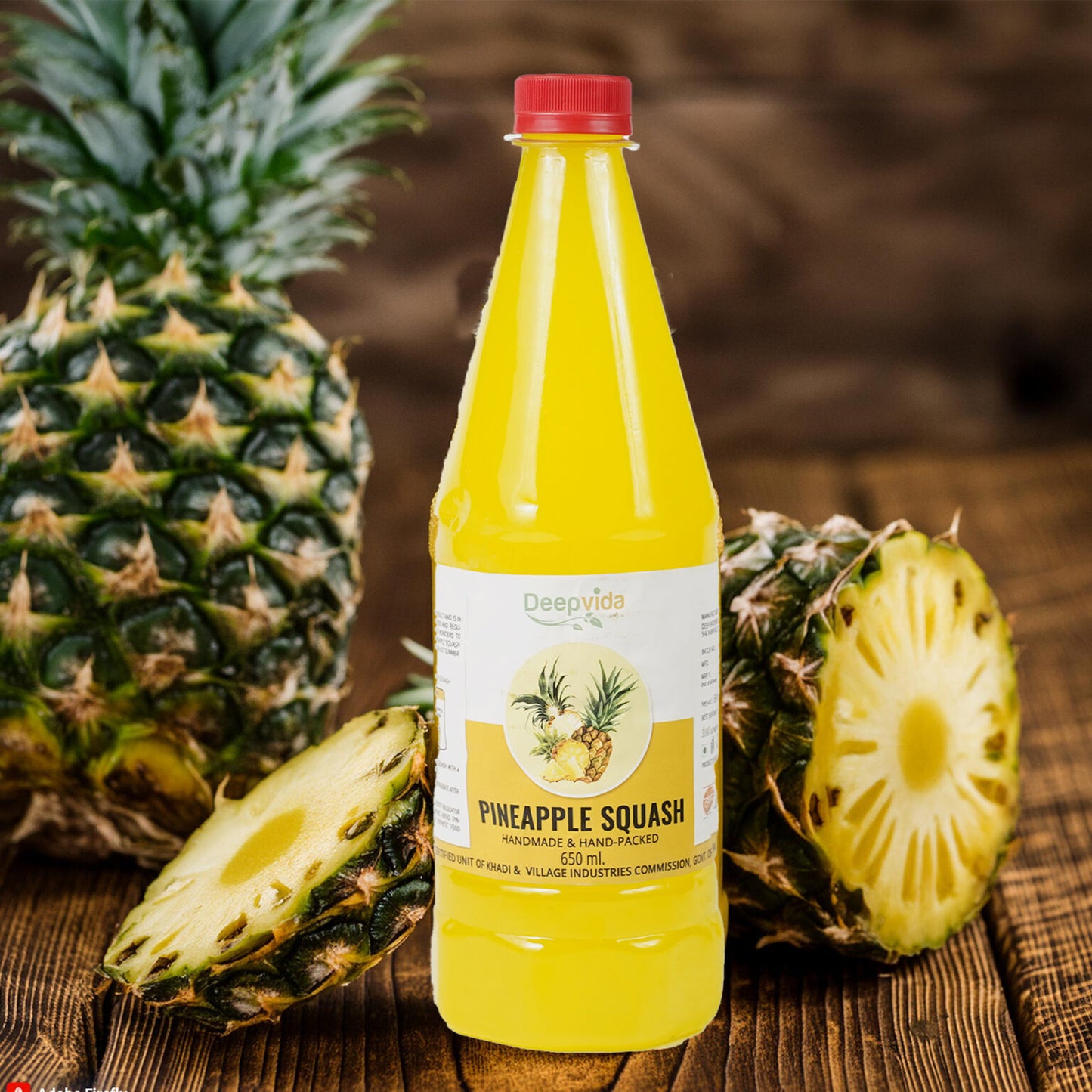 π Pineapple Squash β 650 ml | Fruit-Based Refreshing Summer Drink