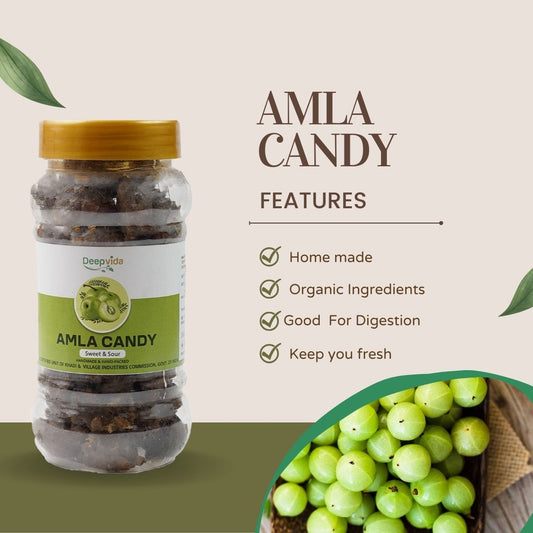 🍬 100% Natural Amla Candy – Sweet & Sour
