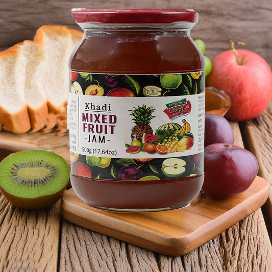🍓🍍🍎 Deep Vida Khadi Mixed Fruit Jam – 500 g