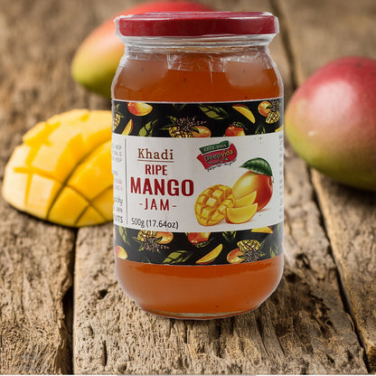 🥭 Deep Vida Khadi Ripe Mango Jam – 500 g